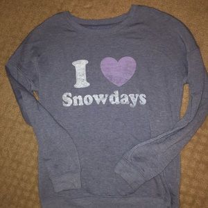 I 💜 Snowdays long sleeve shirt